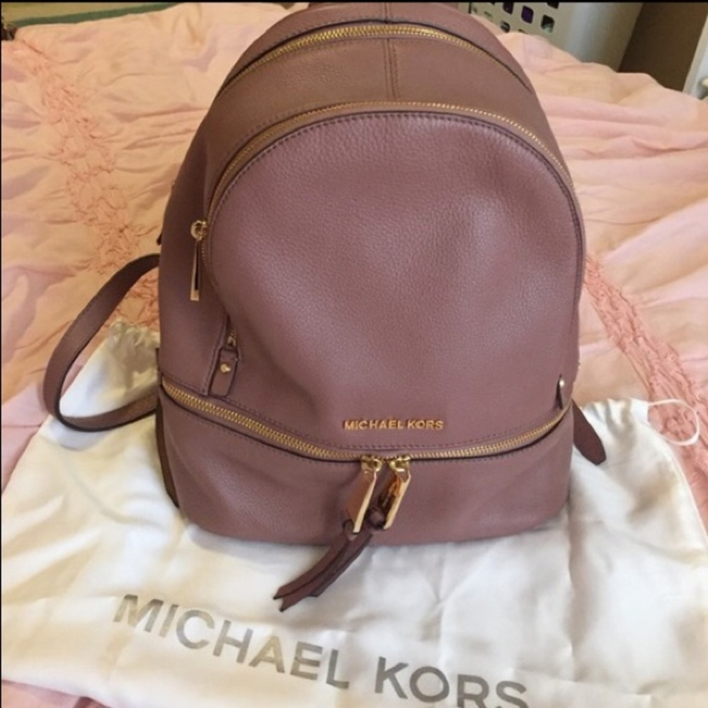 Michael Kors Medium Rhea Leather Backpack